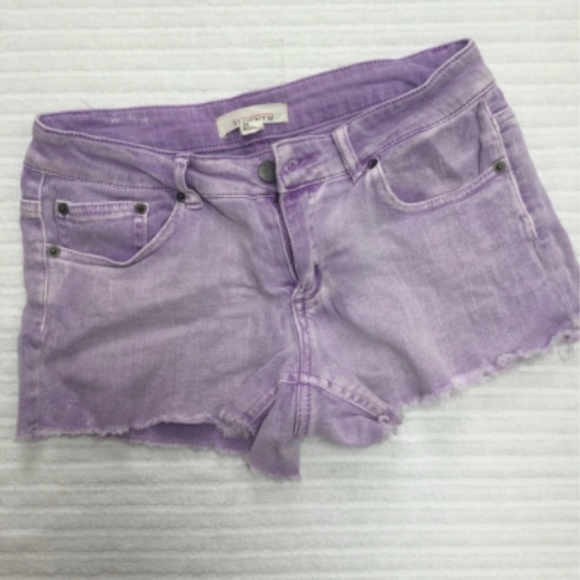 Forever 21 Pants - Forever 21 Lavender Denim Shorts